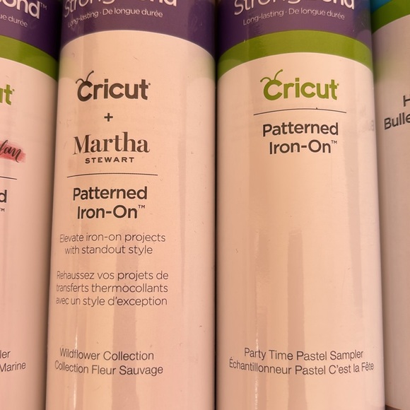 Cricut Natalie Malan pattered iron on vinyl Martha Stewart strong bond lot - Picture 3 of 7